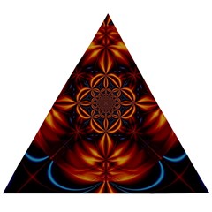 Abstract Art Artwork Fractal Design Wooden Puzzle Triangle by Simbadda