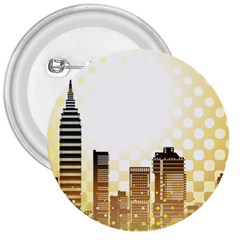 Life Urban City Scene Building 3  Buttons by Simbadda