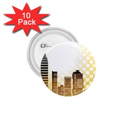 Life Urban City Scene Building 1 75  Buttons (10 Pack) by Simbadda