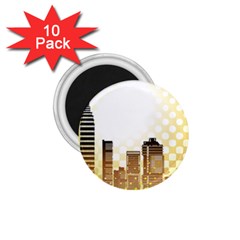 Life Urban City Scene Building 1 75  Magnets (10 Pack)  by Simbadda