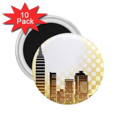 Life Urban City Scene Building 2 25  Magnets (10 Pack)  by Simbadda