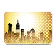 Life Urban City Scene Building Small Doormat  by Simbadda