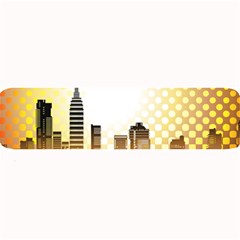 Life Urban City Scene Building Large Bar Mats by Simbadda