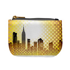 Life Urban City Scene Building Mini Coin Purse by Simbadda