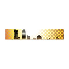 Life Urban City Scene Building Flano Scarf (mini) by Simbadda