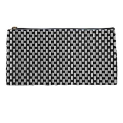 Fabric Black And White Material Pencil Cases by Simbadda