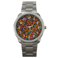 Background Abstract Texture Sport Metal Watch by Simbadda