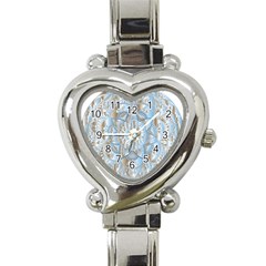 Mandala Floral Line Art Decorative Heart Italian Charm Watch by Simbadda