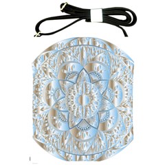 Mandala Floral Line Art Decorative Shoulder Sling Bag by Simbadda