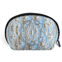 Mandala Floral Line Art Decorative Accessory Pouch (large) by Simbadda