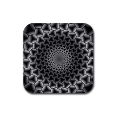 Pattern Abstract Graphic District Rubber Coaster (square)  by Simbadda