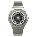 Pattern Abstract Graphic District Stainless Steel Watch Front