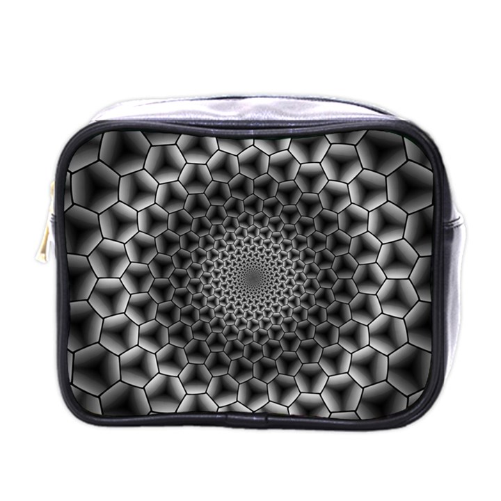 Pattern Abstract Graphic District Mini Toiletries Bag (One Side)