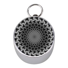 Pattern Abstract Graphic District Mini Silver Compasses by Simbadda