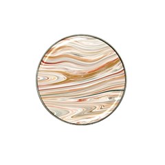 Brown And Yellow Abstract Painting Hat Clip Ball Marker by Simbadda