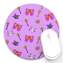 Moon Round Mousepads by Mezalola