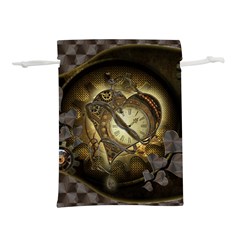 Wonderful Elegant Steampunk Heart, Beautiful Clockwork Lightweight Drawstring Pouch (s) by FantasyWorld7