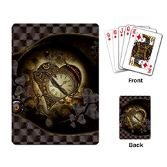 Wonderful Elegant Steampunk Heart, Beautiful Clockwork Playing Cards Single Design (rectangle) by FantasyWorld7