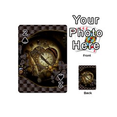 Wonderful Elegant Steampunk Heart, Beautiful Clockwork Playing Cards 54 Designs (mini)