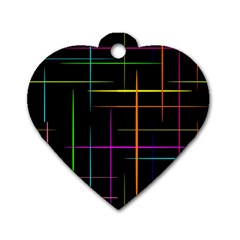 Colorhappens Dog Tag Heart (one Side) by designsbyamerianna