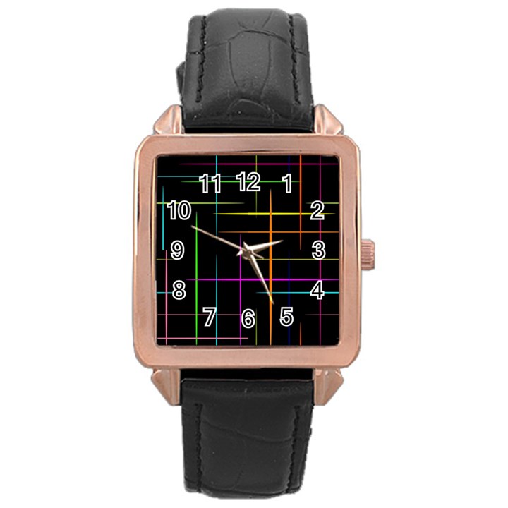 Colorhappens Rose Gold Leather Watch 