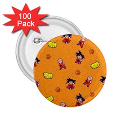 Dragonball 2 25  Buttons (100 Pack)  by Mezalola