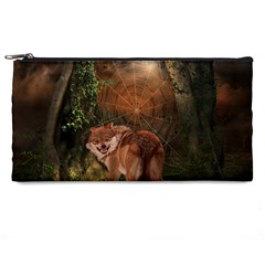 Awesome Wolf In The Darkness Of The Night Pencil Cases by FantasyWorld7