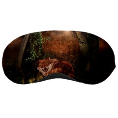 Awesome Wolf In The Darkness Of The Night Sleeping Mask by FantasyWorld7