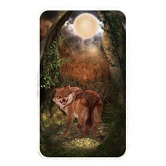 Awesome Wolf In The Darkness Of The Night Memory Card Reader (rectangular) by FantasyWorld7