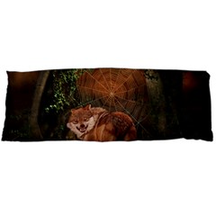 Awesome Wolf In The Darkness Of The Night Body Pillow Case (dakimakura) by FantasyWorld7