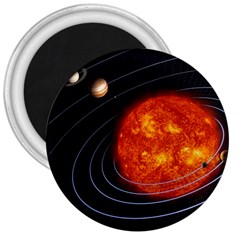 Solar System Planet Planetary System 3  Magnets by Sudhe