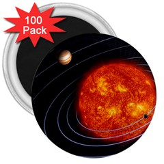 Solar System Planet Planetary System 3  Magnets (100 Pack) by Sudhe