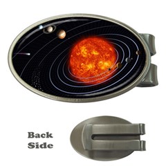 Solar System Planet Planetary System Money Clips (oval)  by Sudhe