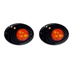 Solar System Planet Planetary System Cufflinks (oval) by Sudhe