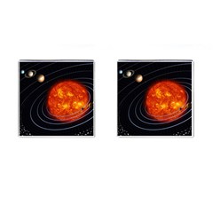 Solar System Planet Planetary System Cufflinks (square) by Sudhe