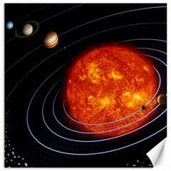 Solar System Planet Planetary System Canvas 12  X 12  by Sudhe