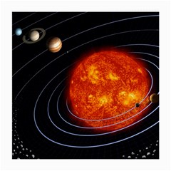 Solar System Planet Planetary System Medium Glasses Cloth (2 Sides) by Sudhe