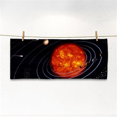 Solar System Planet Planetary System Hand Towel by Sudhe