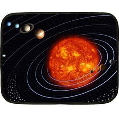 Solar System Planet Planetary System Double Sided Fleece Blanket (mini)  by Sudhe