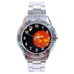 Solar System Planet Planetary System Stainless Steel Analogue Watch Front