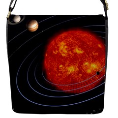 Solar System Planet Planetary System Flap Closure Messenger Bag (s)