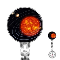 Solar System Planet Planetary System Stainless Steel Nurses Watch by Sudhe