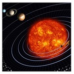 Solar System Planet Planetary System Large Satin Scarf (Square) Front