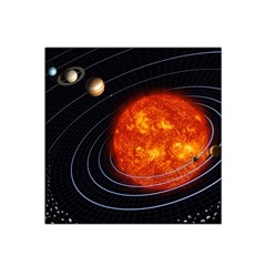 Solar System Planet Planetary System Satin Bandana Scarf by Sudhe