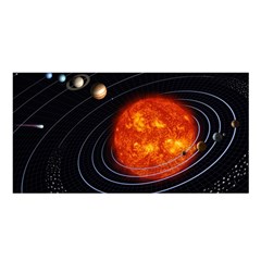 Solar System Planet Planetary System Satin Shawl by Sudhe