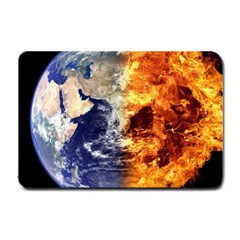 Earth World Globe Universe Space Small Doormat  by Sudhe