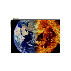 Earth World Globe Universe Space Cosmetic Bag (medium) by Sudhe