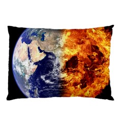 Earth World Globe Universe Space Pillow Case (two Sides) by Sudhe