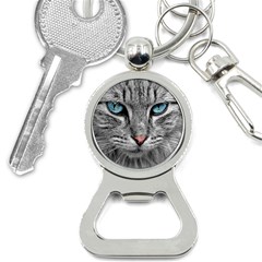 Cat Animal Cat Portrait Mackerel Bottle Opener Key Chain by Sudhe