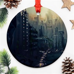 Apocalypse Post Apocalyptic Ornament (round) by Sudhe